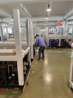 van de de Lage Temperatuur Veranderlijke Frequentie van 52Kw R410A de CascadeWarmtepomp voor Slachthuis